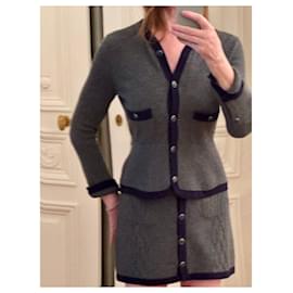 Chanel-Skirt suit-Grey
