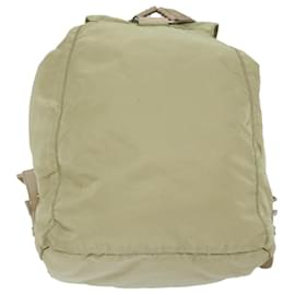 Prada-PRADA Backpack Nylon Beige Auth yk9544-Beige