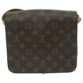 Louis Vuitton-Bolsa de ombro M LOUIS VUITTON Monogram Cartouchiere MM51253 LV Auth bs10278-Monograma