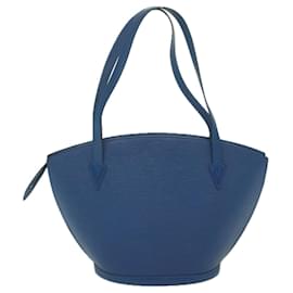 Louis Vuitton-LOUIS VUITTON Epi Saint Jacques Shopping Shoulder Bag Blue M52275 LV Auth ki3855-Blue