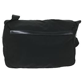 Prada-PRADA Shoulder Bag Nylon Black Auth yk9614-Black
