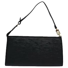 Louis Vuitton-LOUIS VUITTON Epi Pochette Accessoires Accessory Pouch Black M52982 Auth ki3881-Black