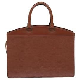 Louis Vuitton-LOUIS VUITTON Epi Riviera Hand Bag Brown M48183 LV Auth 60171-Brown