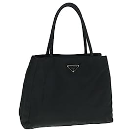 Prada-PRADA Hand Bag Nylon Black Auth yk9595-Black