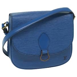 Louis Vuitton-LOUIS VUITTON Epi Saint Cloud GM Shoulder Bag Blue M52195 LV Auth 60224-Blue