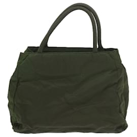 Prada-PRADA Hand Bag Nylon Khaki Auth yk9513-Khaki