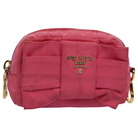 Prada-PRADA Beutel Nylon Pink Auth bs10302-Pink
