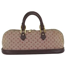 Louis Vuitton-LOUIS VUITTON Monogramm Mini Alma Ron Handtasche Rot M92207 LV Auth 52337-Rot