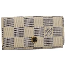 Louis Vuitton-LOUIS VUITTON Damier Azur Multi Cles 4 Caso clave N60020 LV Auth 60112-Otro