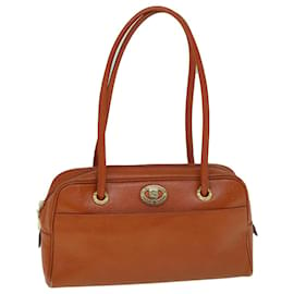 Autre Marque-Burberrys Shoulder Bag Leather Orange Auth yk9596-Orange