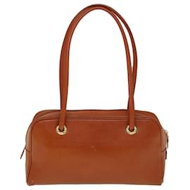 Autre Marque-Burberrys Shoulder Bag Leather Orange Auth yk9596-Orange