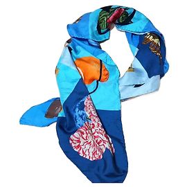 Lenço Gucci de seda multicolorido Multicor