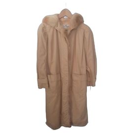Courreges Courrèges Silk Ottoman Coat Beige Beige