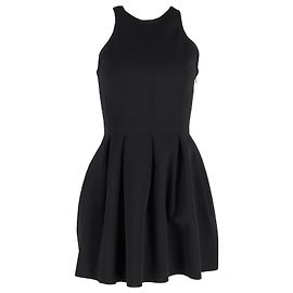 Alexander McQueen Neckholder-Minikleid aus schwarzem Polyester Schwarz