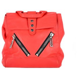 Kenzo Kalifornia Backpack in Coral Leather Coral
