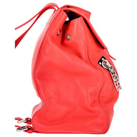 Kenzo-Kenzo Kalifornia Backpack in Coral Leather-Coral