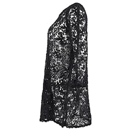 Isabel Marant-Transparentes Spitzenkleid von Isabel Marant aus schwarzem Polyester-Schwarz