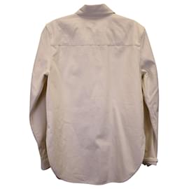 Totême-Totême Twill Shirt in Beige Cotton-Beige