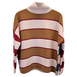 Max Mara Weekend Gestreifter Pullover aus mehrfarbiger Wolle Mehrfarben