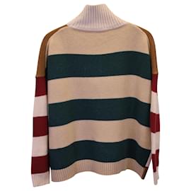 Max Mara-Max Mara Weekend Striped Sweater in Multicolor Wool-Multiple colors