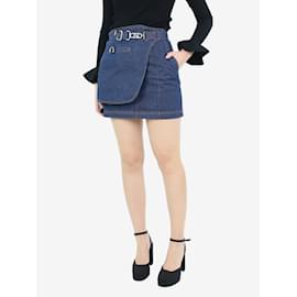 Fendi-Blue high-waisted short fitted pencil skirt - size UK 8-Blue