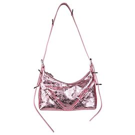 Givenchy Rosa 2023 Bolsa Mini Voyou em couro laminado Rosa