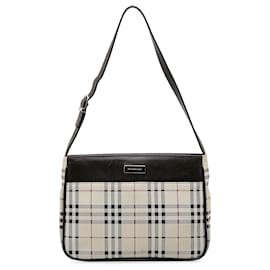 Burberry-Burberry Sac à bandoulière à carreaux brun-Marron,Beige