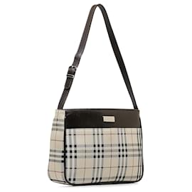 Burberry-Burberry Brown House Check Shoulder Bag-Brown,Beige