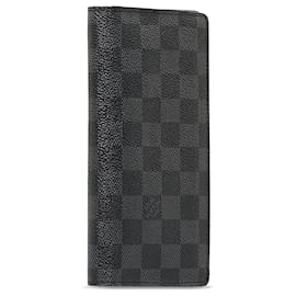 Louis Vuitton-Louis Vuitton Black Damier Graphite Brazza-Black