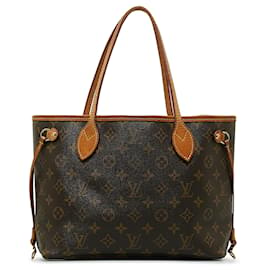 Louis Vuitton-Louis Vuitton Brown Monogram Neverfull PM-Marron