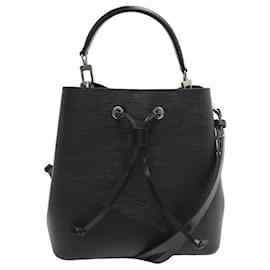Louis Vuitton-LOUIS VUITTON NEONOE MM M HANDBAG54366 EPI LEATHER HAND BAG CROSSBODY-Black