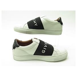 Givenchy-CHAUSSURES GIVENCHY URBAN STREET BH0002H0FU 37 CUIR BLANC SNEAKERS SHOES-Blanc