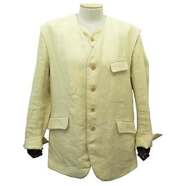 ARNYS GELBE LEINENJACKE + WESTE SETGRÖSSE 52 L LEINENJACKE MANTELWESTE Gelb