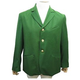 ARNYS JACKET IN GREEN WOOL AND CASHMERE SIZE 54 L CASHEMERE WOOL JACKET VEST Green