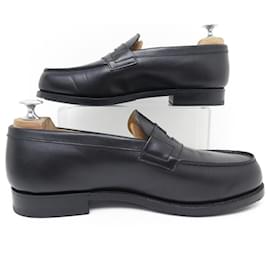 JM Weston-NEW JM WESTON SHOES 180 Church´s Loafers 6.5D 40.5 41 FINE LEATHER LOAFER SHOES-Black