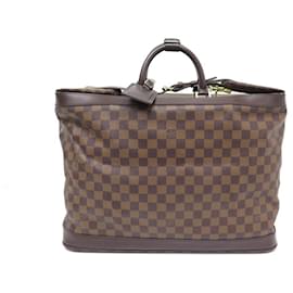 Louis Vuitton-VINTAGE LOUIS VUITTON CRUISER TRAVEL BAG 45 DAMIER EBENE TRAVEL BAG-Brown