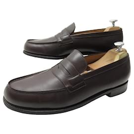 JM Weston-JM WESTON SHOES 180 11411541801F 09.5D 43.5 BROWN LEATHER LOAFERS SHOES-Brown