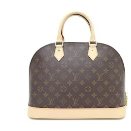 Louis Vuitton-NUEVO BOLSO DE MANO LOUIS VUITTON ALMA MM LONA MONOGRAMA M40878 Bolso de mano-Castaño