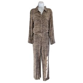 Zadig & Voltaire SJCF8801F_Naturel - Print Léo Dark brown