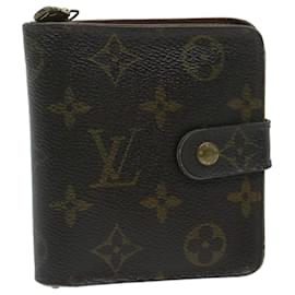 Louis Vuitton-LOUIS VUITTON Portafoglio con zip compatta con monogramma M61667 LV Auth ki3850-Monogramma