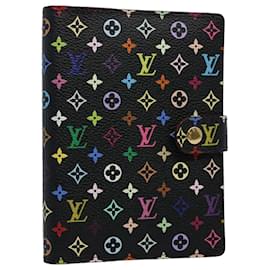 Louis Vuitton-LOUIS VUITTON Couverture Agenda PM multicolore Agenda PM Noir R21076 Auth yk9641UNE-Noir