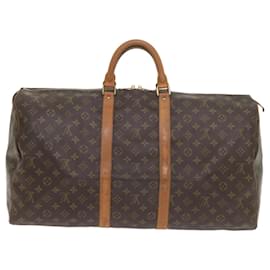 Louis Vuitton-Louis Vuitton-Monogramm Keepall 55 Boston Bag M.41424 LV Auth 59916-Monogramm