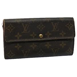 Louis Vuitton-LOUIS VUITTON Monogram Portefeuille Sarah Long Wallet M60531 LV Auth 60298-Monogram