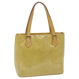 Louis Vuitton-Bolso de mano Vernis Houston con monograma de LOUIS VUITTON Beige M91004 LV Auth ki3883-Beige