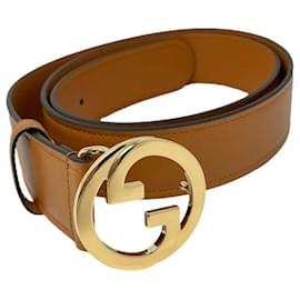 Gucci-new men's gucci belt-Brown,Gold hardware