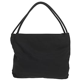 Prada-PRADA Tote Bag Nylon Black Auth hk929-Black