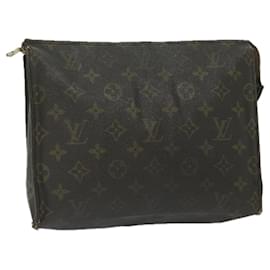 Louis Vuitton-Toilette Poche Louis Vuitton Monogram 26 Bolsa M47542 LV Auth th4330-Monograma