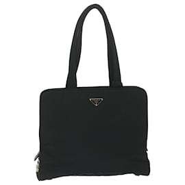 Prada-PRADA Shoulder Bag Nylon Black Auth 60961-Black