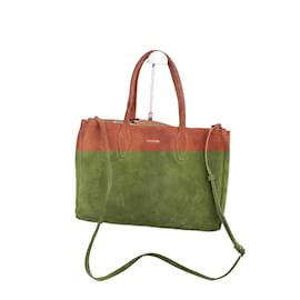 Lanvin-Suede handbag-Brown