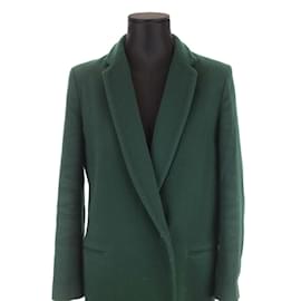 Claudie Pierlot-Wool coat-Green